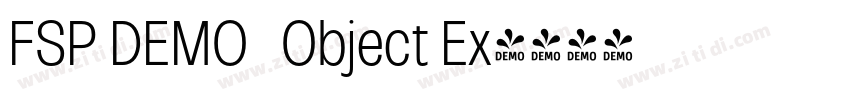 FSP DEMO   Object Ex字体转换